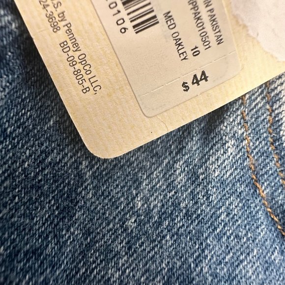 New! a.n.a. a new approach Bermuda Shorts High Rise Denim Cutt Off Shorts Sz 10 - Picture 3 of 13